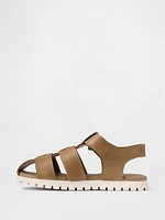 Toddler Vegan Leather Fisherman Sandals