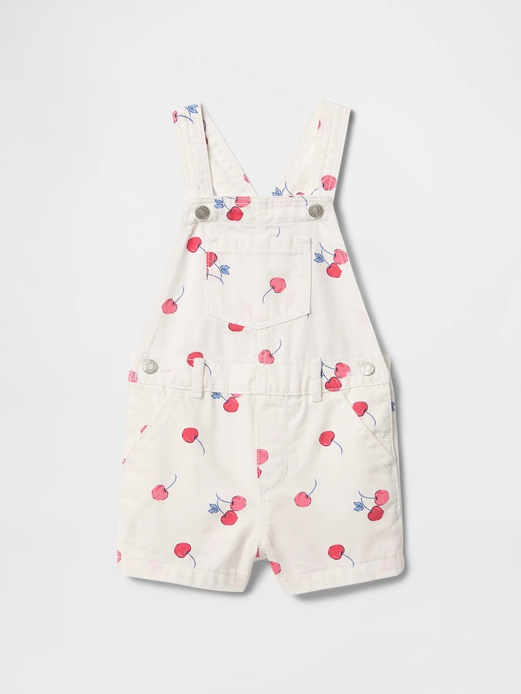 Baby & Toddler Denim Cherry Shortalls