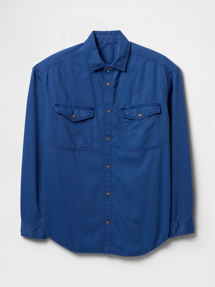 UltraSoft Denim Big Shirt