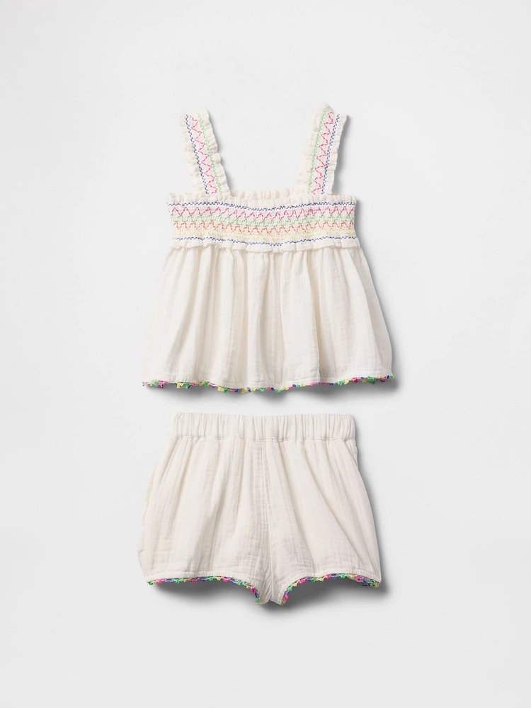 Baby & Toddler Crinkle Gauze Outfit Set