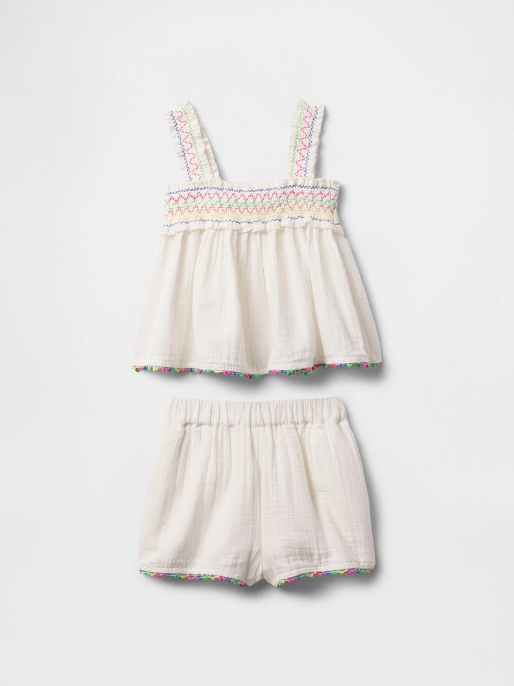 Baby & Toddler Crinkle Gauze Outfit Set