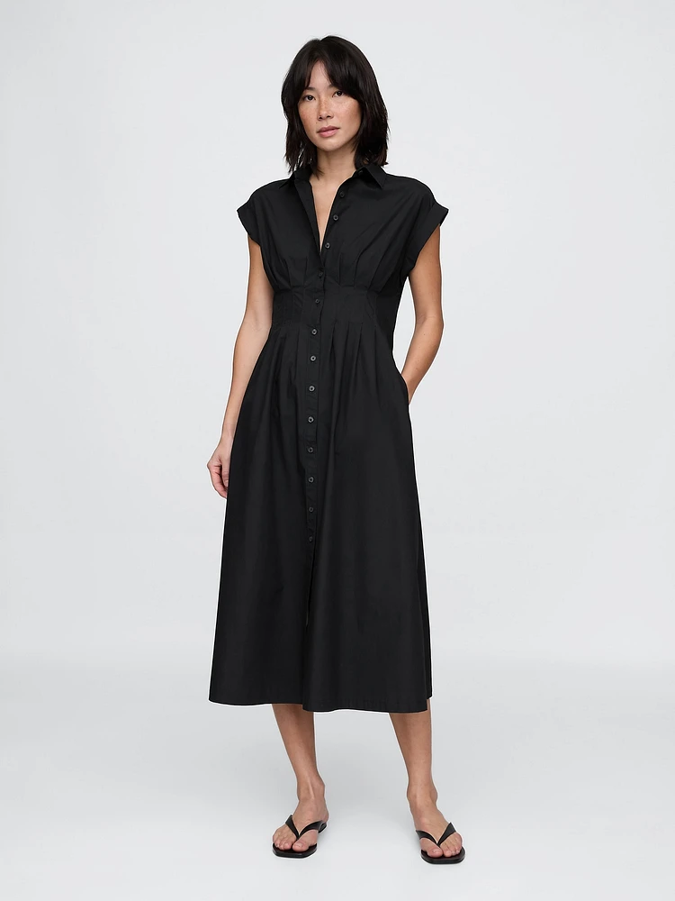 Poplin Midi Shirtdress