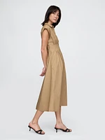 Poplin Midi Shirtdress