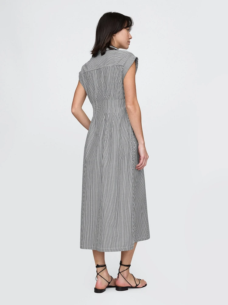 Poplin Midi Shirtdress