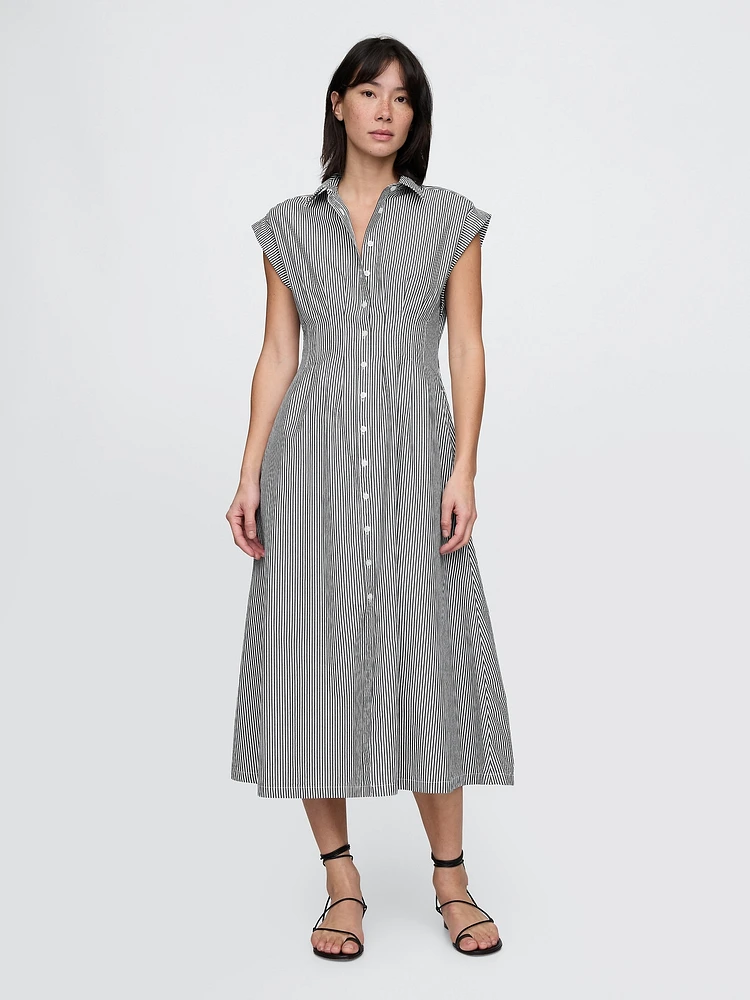 Poplin Midi Shirtdress