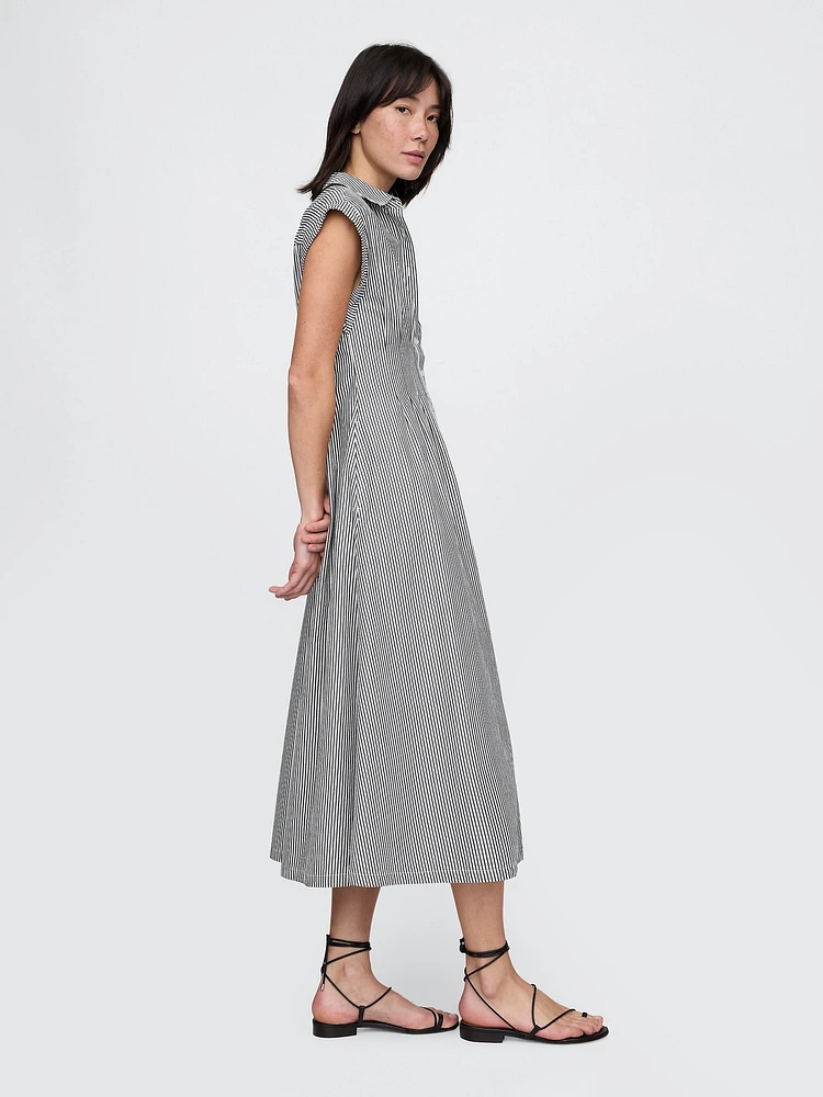 Poplin Midi Shirtdress