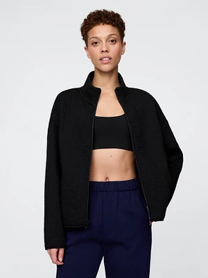 GapFit Quilted Jacquard Jacket