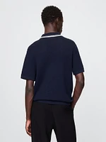 Johnny-Collar Sweater