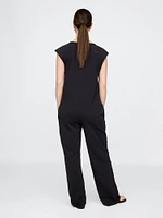 Maternity V-Neck Jumpsuit