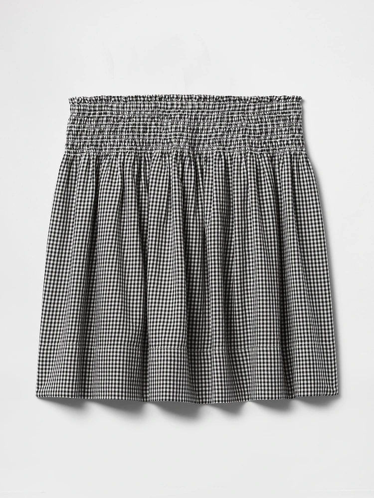 Smocked Mini Skirt