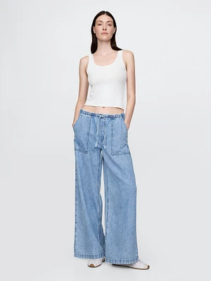 Mid Rise UltraSoft Easy Baggy Jeans