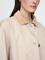 Corduroy-Collar Barn Jacket