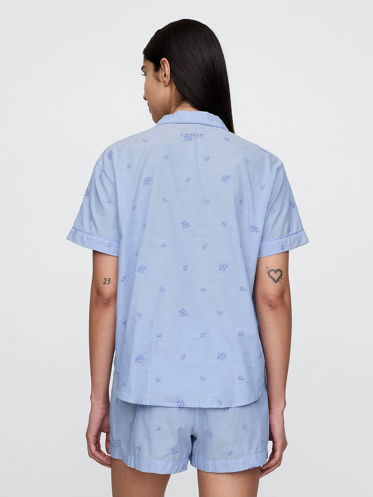 Embroidered PJ Shirt