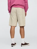 Washed Corduroy Shorts