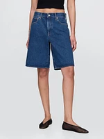 11" Mid Rise Longline Denim Shorts
