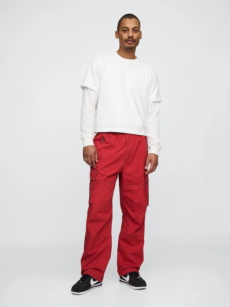 Pantalon cargo parachute