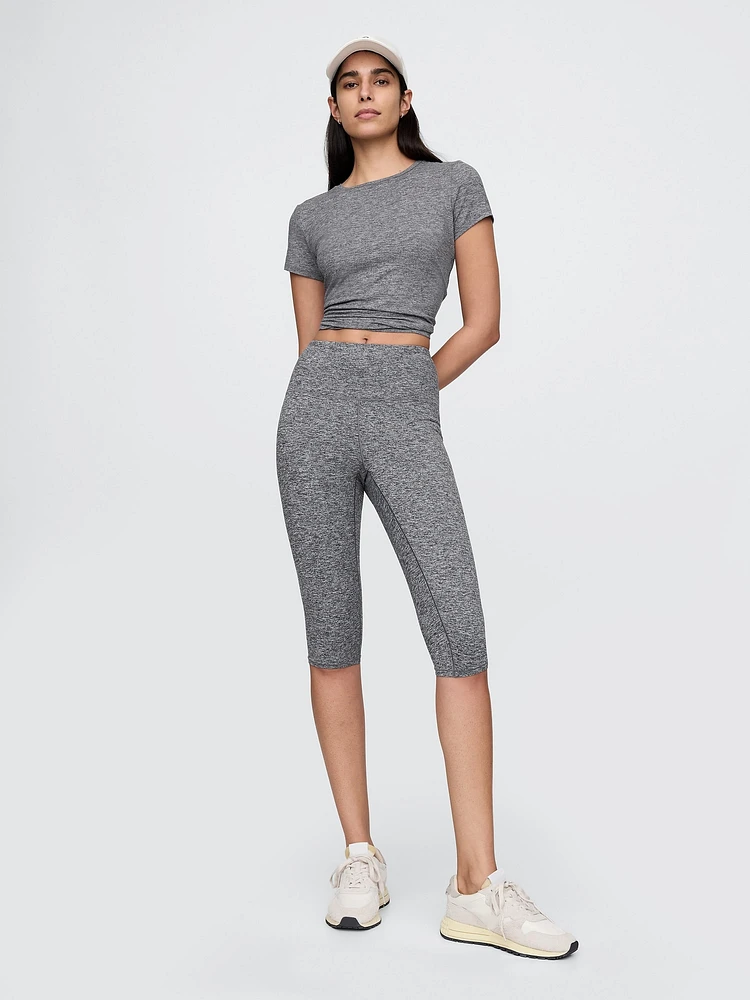 GapFit Lightweight Brushed Jersey Cropped Leggings