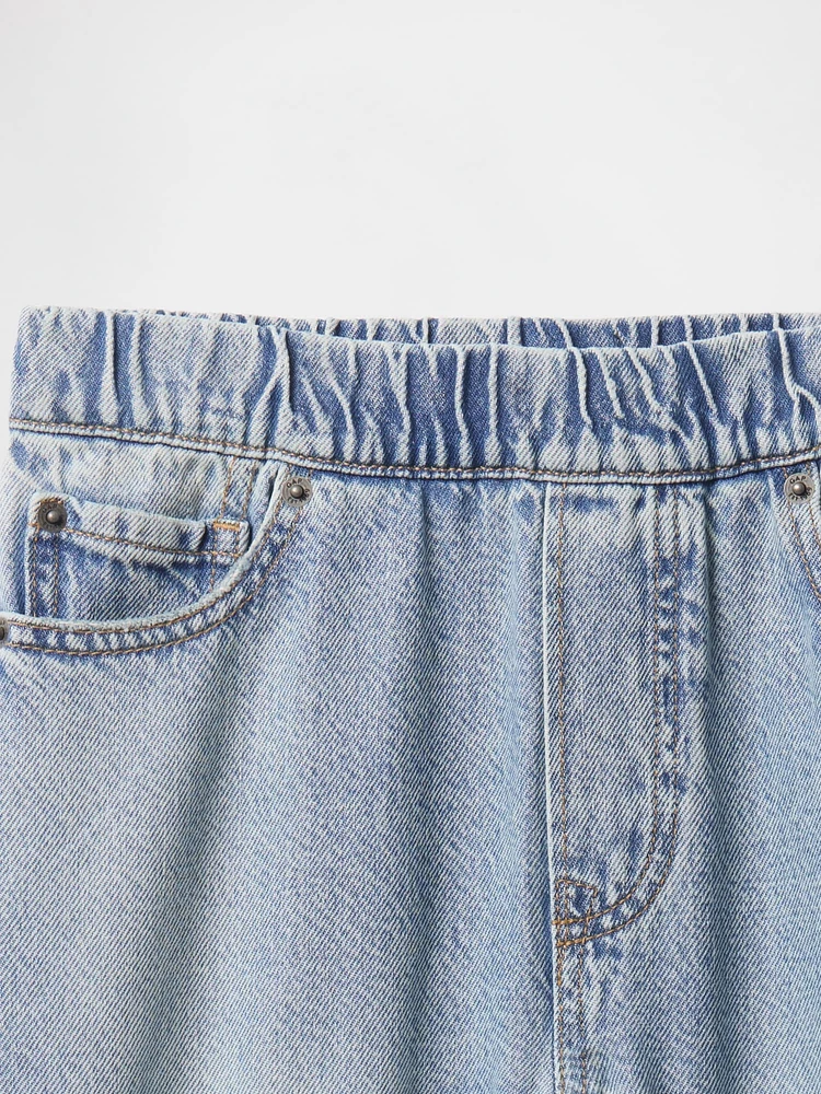 Kids UltraSoft Pull-On Baggy Jeans
