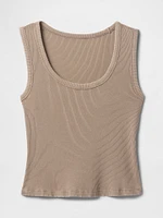 Rib Scoop Tank Top