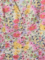Crepe Flutter-Sleeve Top