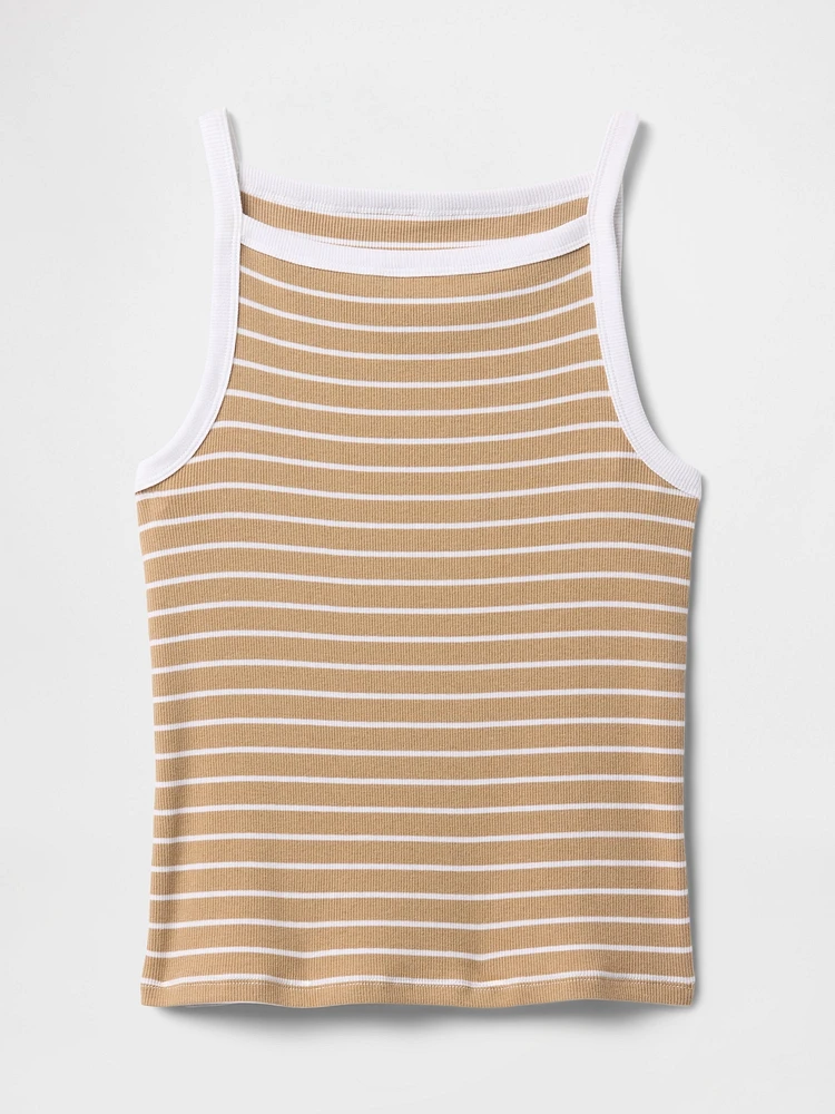 Modern Apron-Neck Tank Top