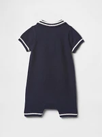 Baby Polo Shirt Sweater Shorty One-Piece