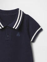 Baby Polo Shirt Sweater Shorty One-Piece