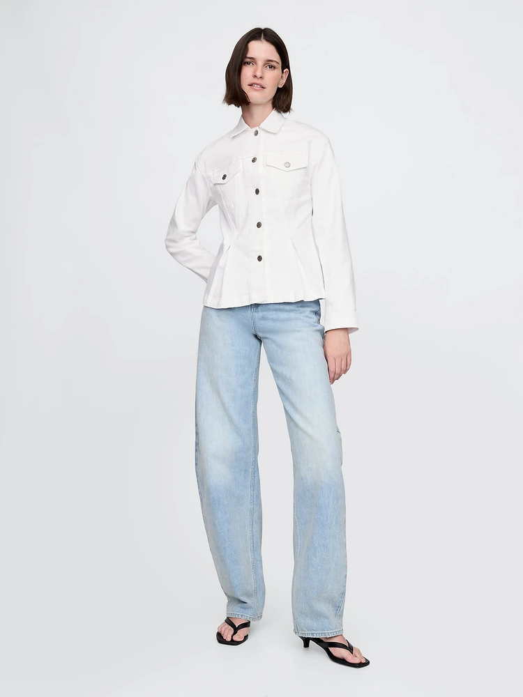 Peplum Denim Jacket