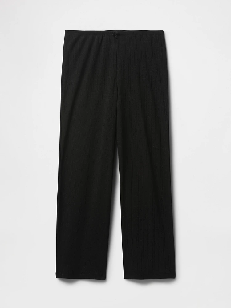 Pointelle Crop PJ Pants