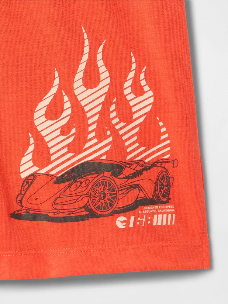 Kids Hot Wheels Recycled PJ Shorts