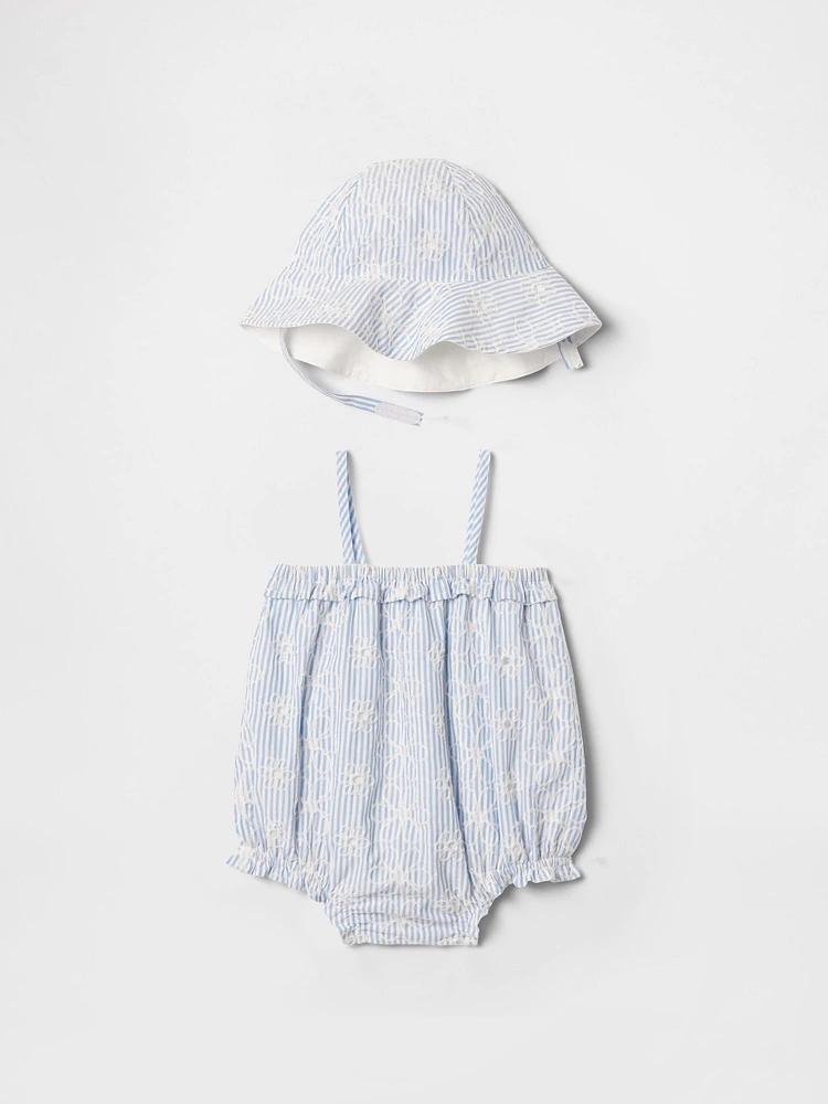 Baby Eyelet Bubble Outfit Set