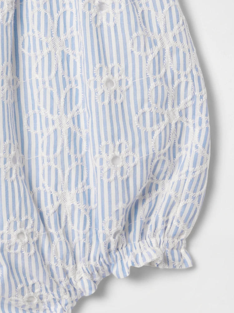 Baby Eyelet Bubble Outfit Set