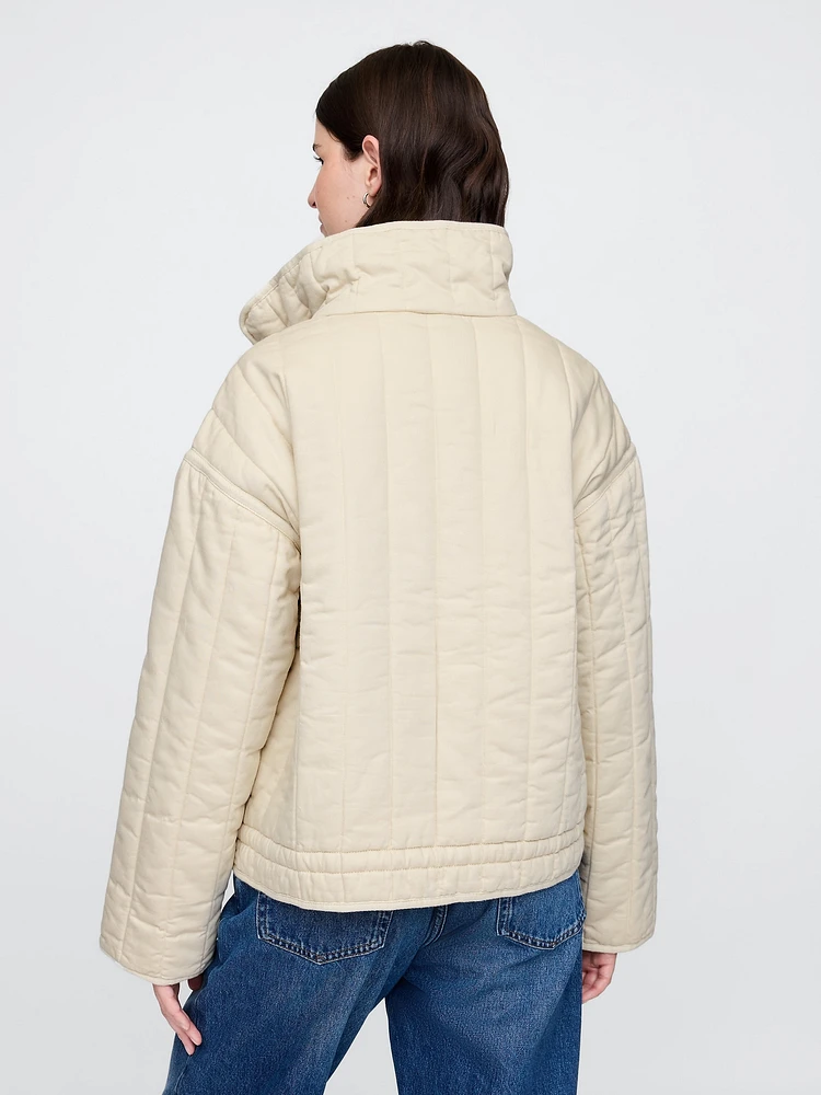 Oversized Quilted Liner Jacket
