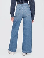 High Stride Wide-Leg Ankle Jeans