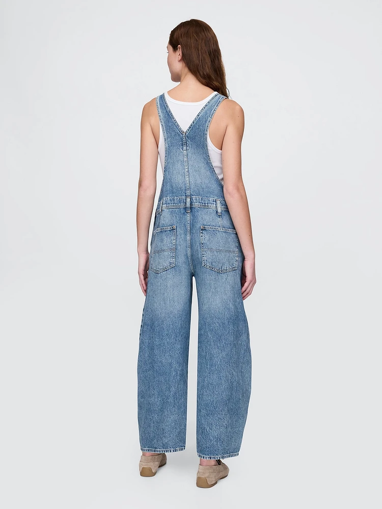 UltraSoft Denim Horseshoe Overalls