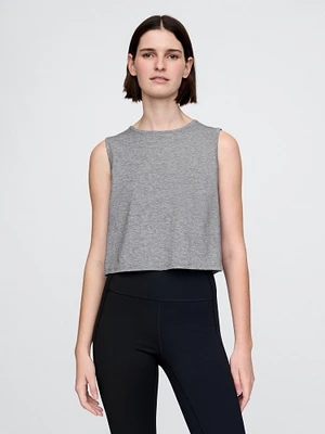 GapFit Breathe Crop Muscle Tank Top