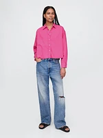UltraSoft Denim Crop Big Shirt