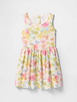 Kids Linen-Cotton Floral Dress