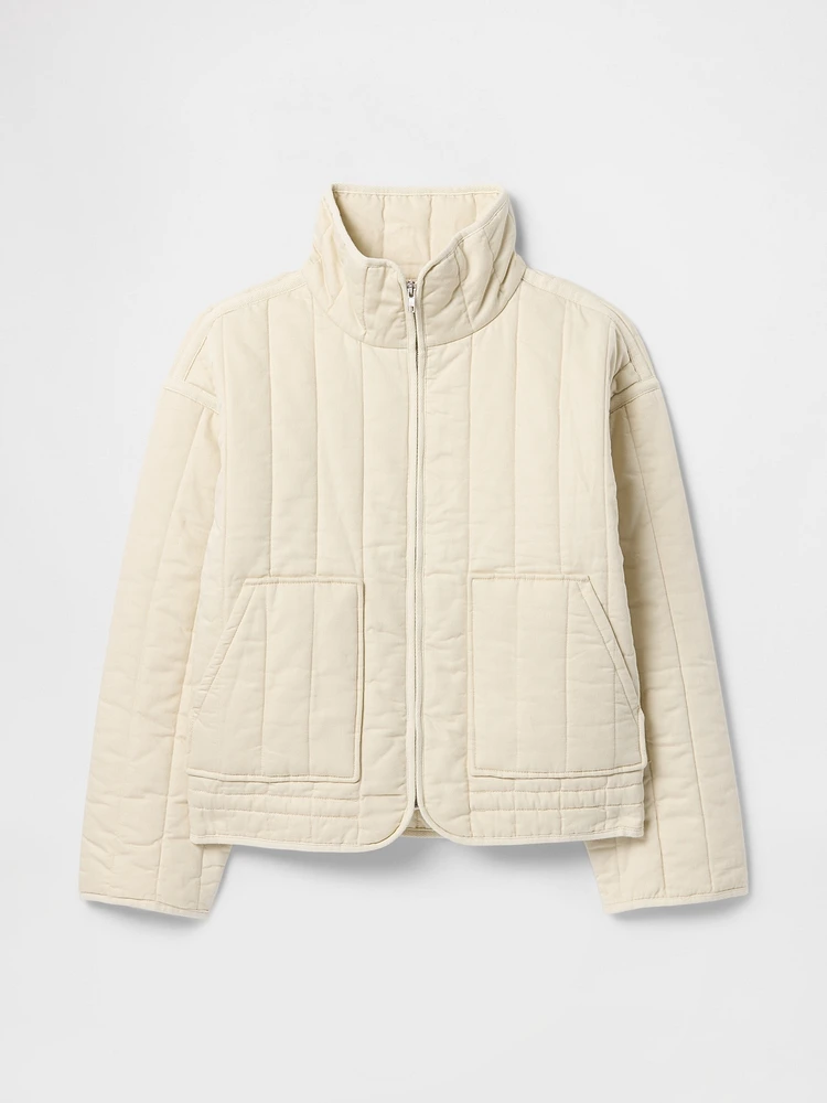 Oversized Quilted Liner Jacket