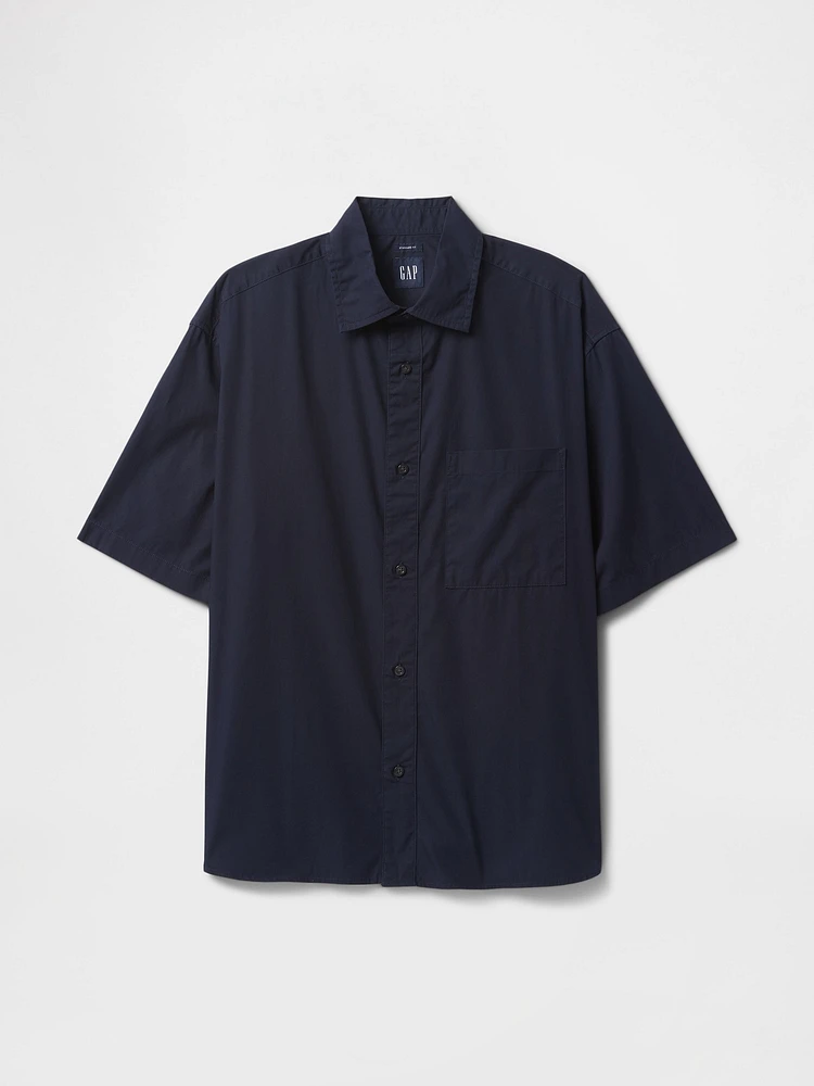 Organic Cotton Oversized Poplin Shirt