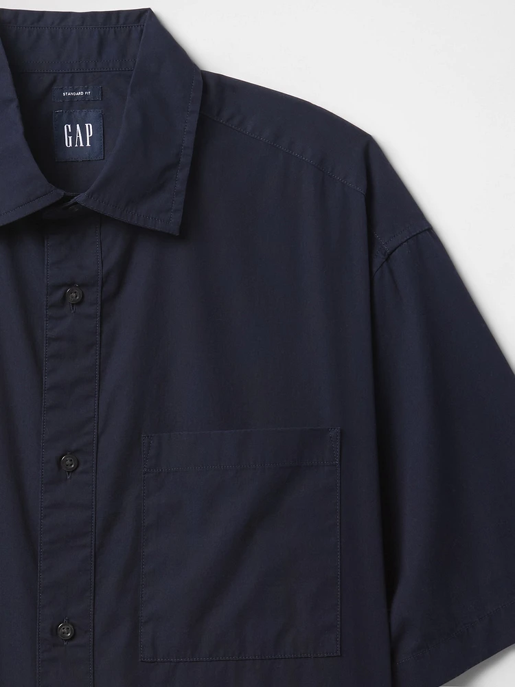 Organic Cotton Oversized Poplin Shirt