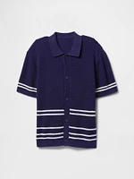 Kids Relaxed Crochet Shirt