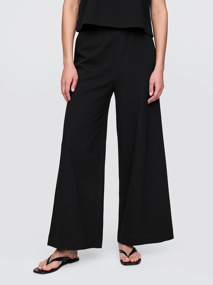 Heavyweight Organic Cotton Wide-Leg Pants