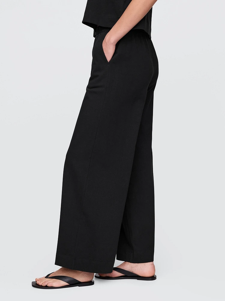 Heavyweight Organic Cotton Wide-Leg Pants