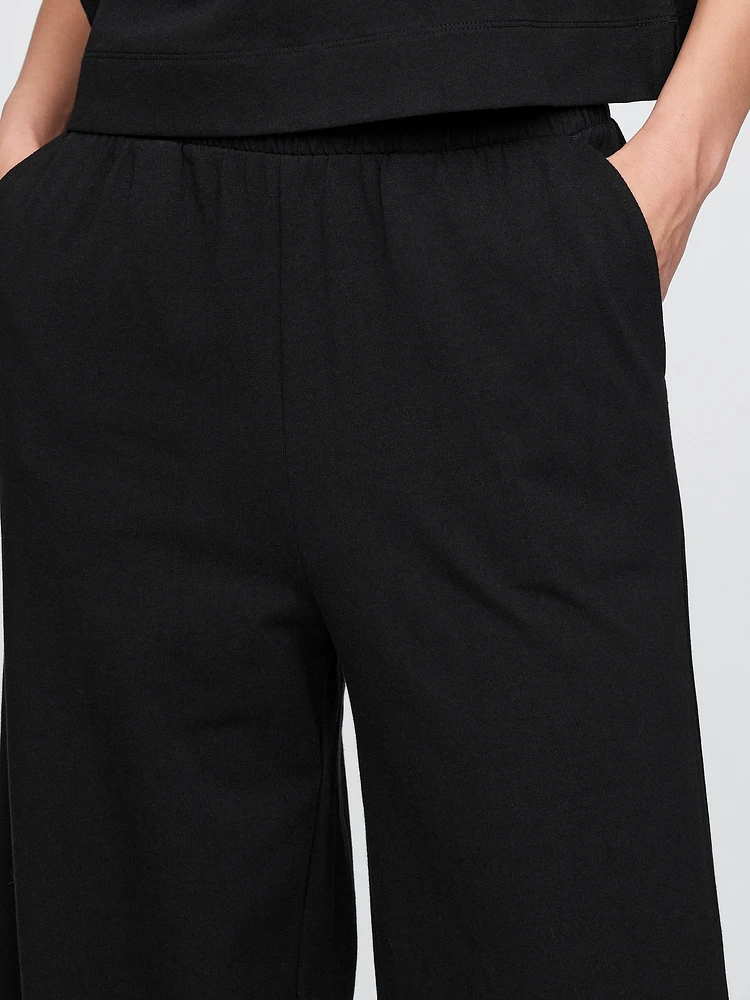 Heavyweight Organic Cotton Wide-Leg Pants