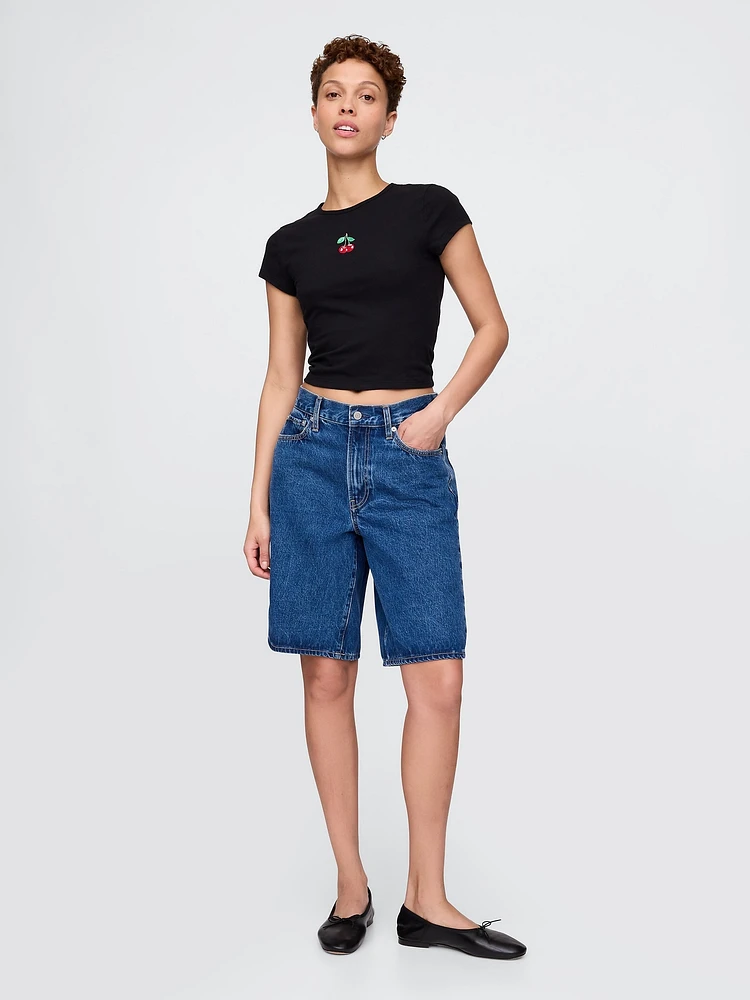 Crop Graphic T-Shirt
