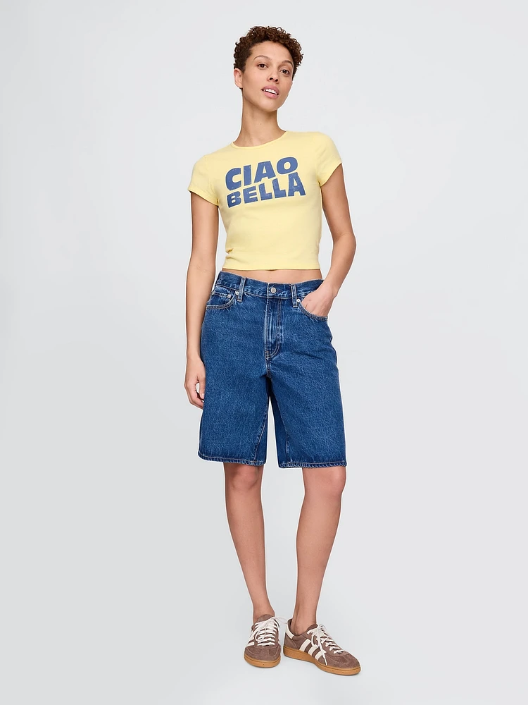 Crop Graphic T-Shirt