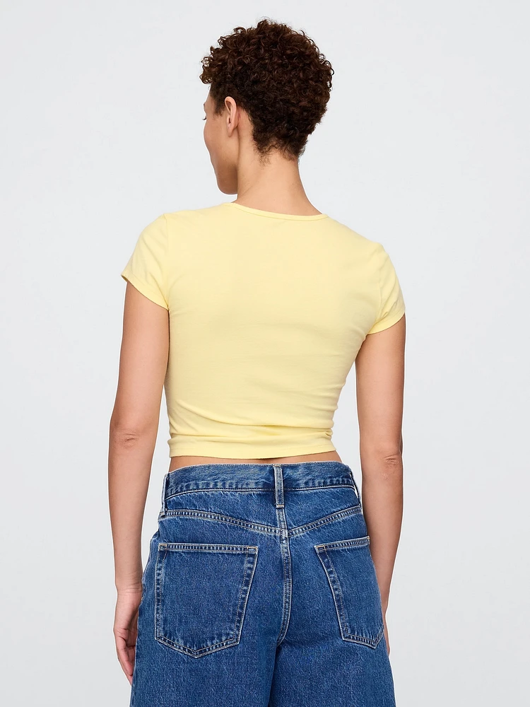 Crop Graphic T-Shirt