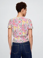 Crepe Flutter-Sleeve Top