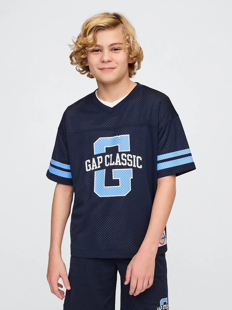 Kids GapFit Tech Mesh Jersey T-Shirt